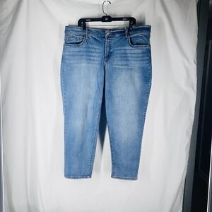 Jessica Simpson Jeans Mika Best Friend Blue Size 22 Women's Straight 5Pocket Zip